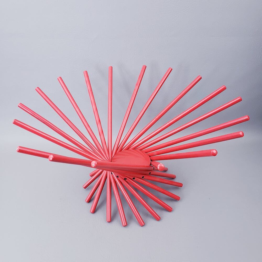 Carlo Contin Folding Red Wood Satellite Bowl Museum of Modern Art MOMA w/ Box